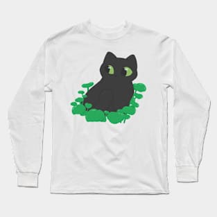 Cat among plants Long Sleeve T-Shirt